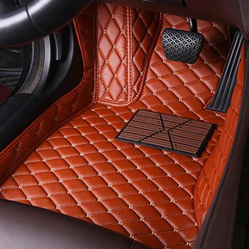 Car Mats Leather Floor Pad For Geely Emgrand Ec7 Coolray Ck Ec8 Atlas Vision Lc GC2 CK2 X7 Sport Panda 5D Water Proof Car Mat
