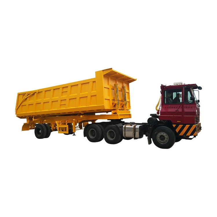 Truck Pull Dump Trailer For Truck Roll Off Dump Truck Trailer