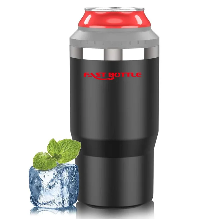 12oz Stainless Steel Insulator Sleeve Vacuum Insulated Can Cooler Drink Slim Can Cover for 12 oz drink Beer Can