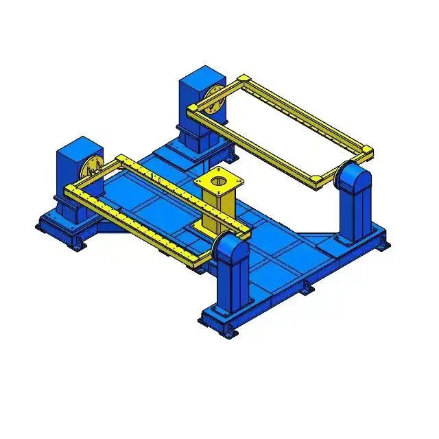 CNC Environmental protection dust removal equipment Machining of machine parts Double station single robot welding base