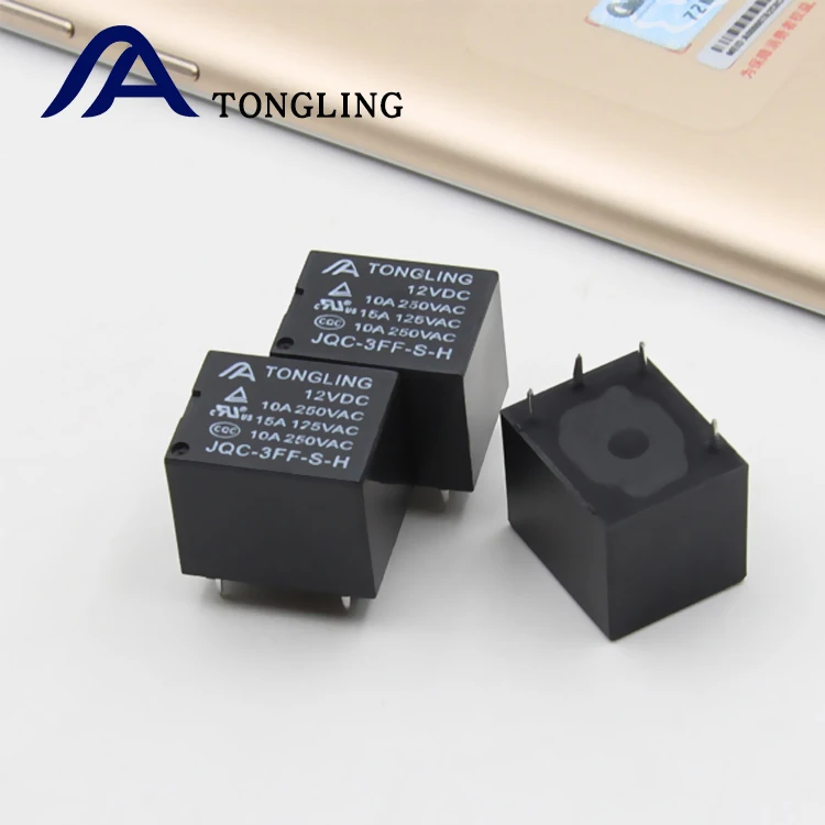 JQC-3F T73 5PIN SPDT 5V 6V 9V 12V 24V 10A Suger Cube Small Electromagnetic Relay