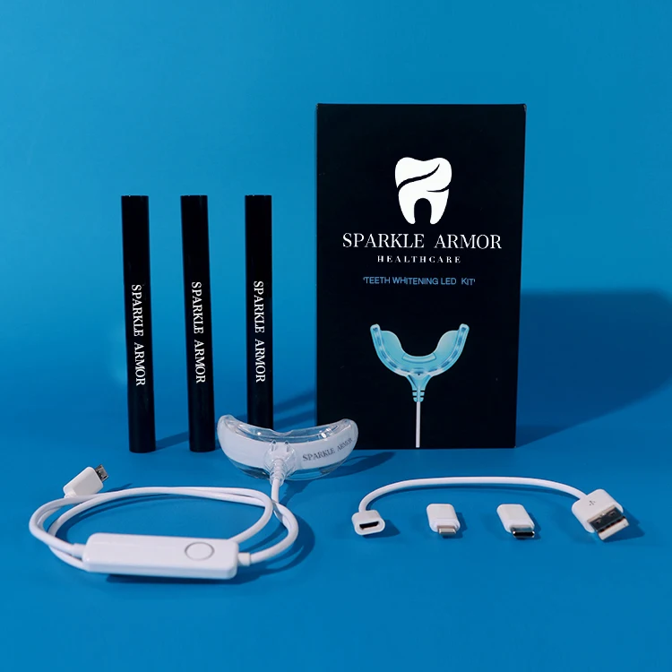 Rechargeable Ce Certified wired Set Led Teeth Whitening Kit Home Teeth Whitening Kit