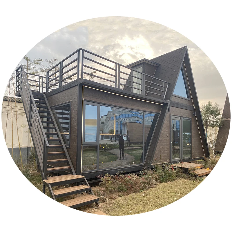 Luxury Triangular Structure Chalet/Tiny House/Triangular House Sandwich Board A Frame House To Live In