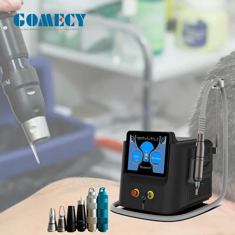 Oem logo Picosecond Pico Laser Tattoo Removal Tattoos Lutron Tattoo Remove Machine q Switched Nd Yag Laser Pico Machine Price