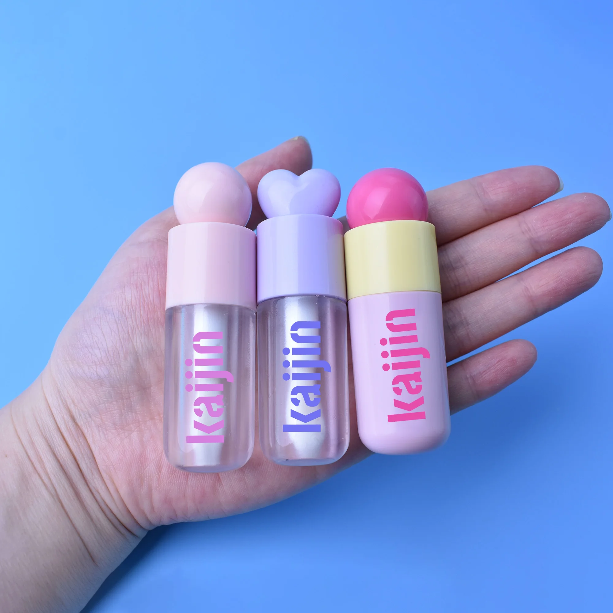 Cosmetic Popular Bulk Order Plastic Lip Balm and Lipgloss Case Two Tone Two Colors Lip Cream Tube Packaging