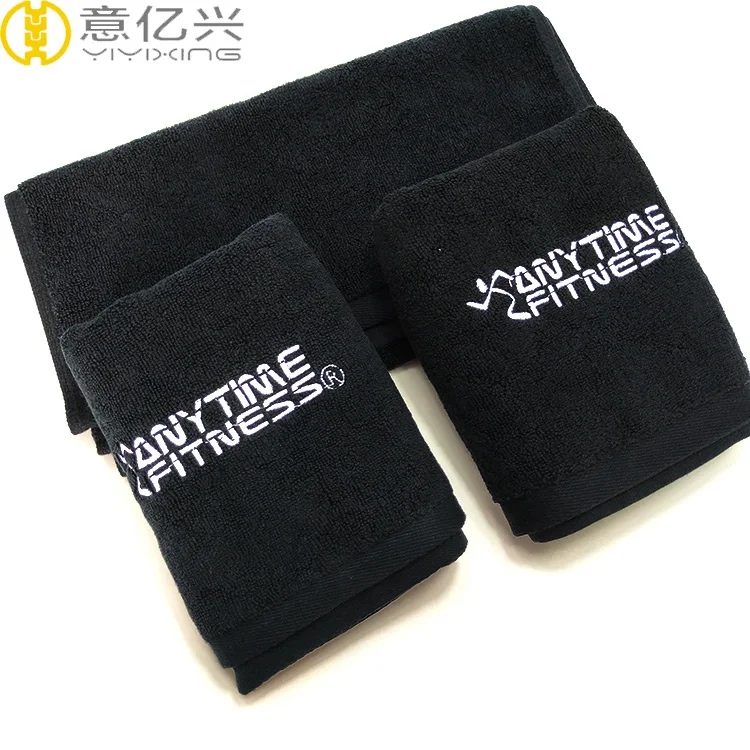 Luxurious Absorbent Pure 100%cotton custom gym towel fitness towel sport towel with logo