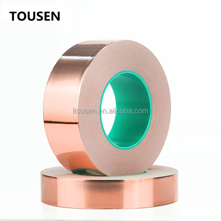 China Factory Copper Foil Adhesive Tape Customized Copper Foil Electrically Conductive Tape for electromagnetic shielding