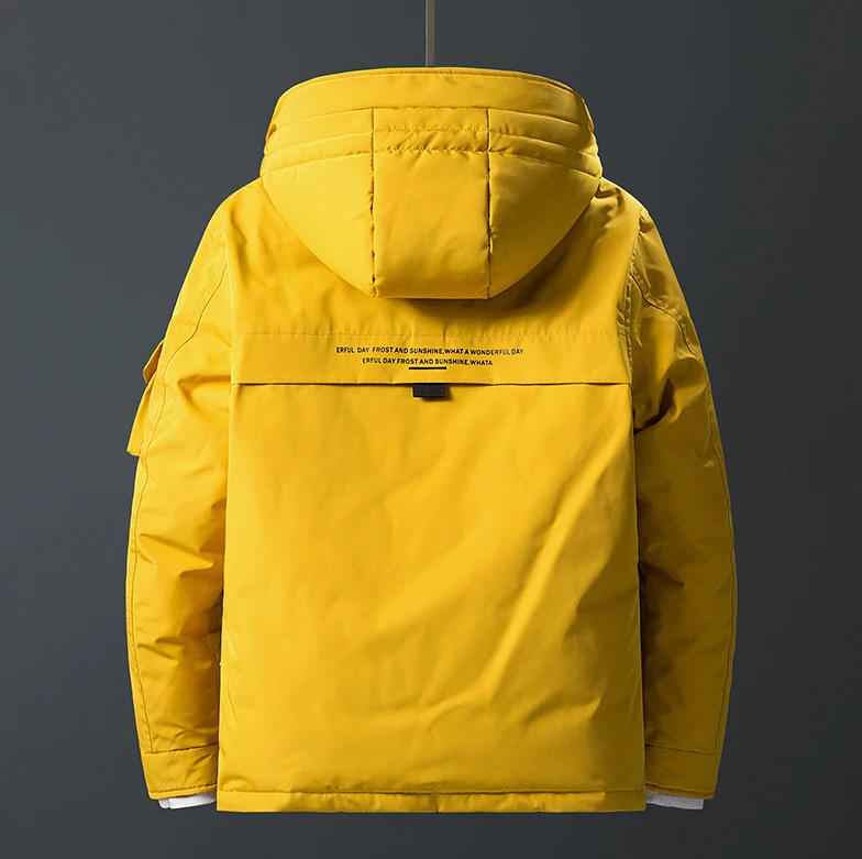 Custom Winter Puffer Jacket For Men Stand Collar Casual Outwear High Quality Coats Padded Men Jacket