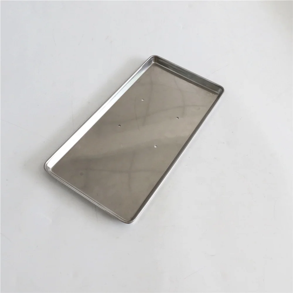 Customize shape Mirror polished stainless steel rectangular tray with food grade