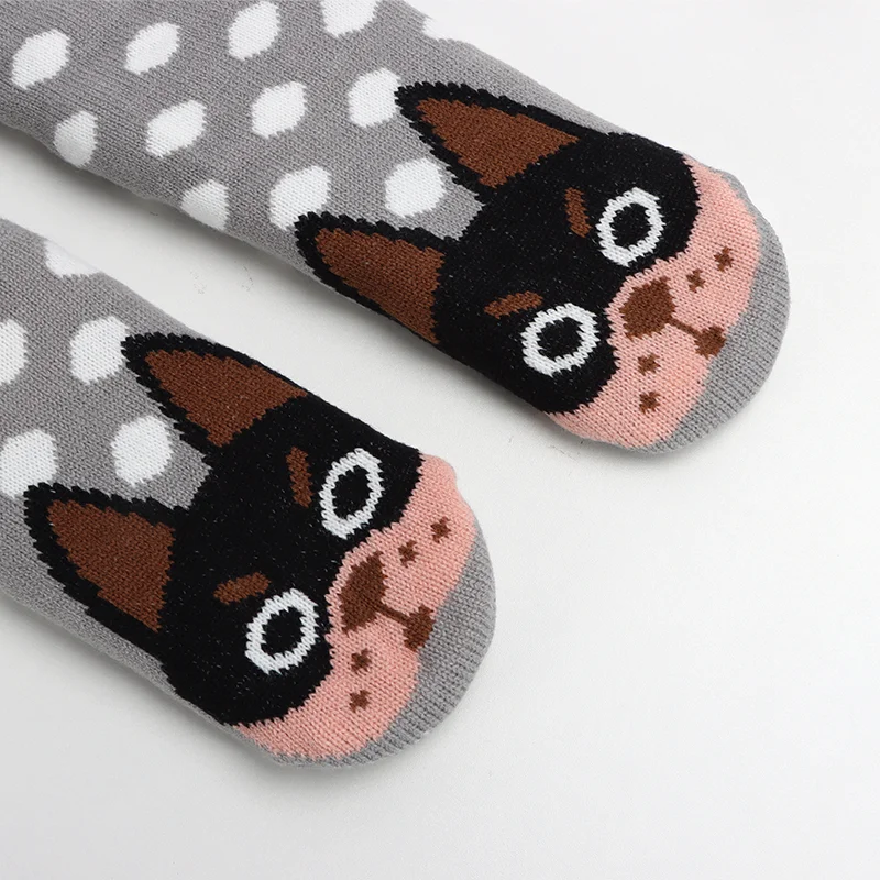 Women Cheap Warm Fuzzy Thick Knitted Home Indoor Slipper Socks Winter Soft socks wholesale Ladies socks cartoon