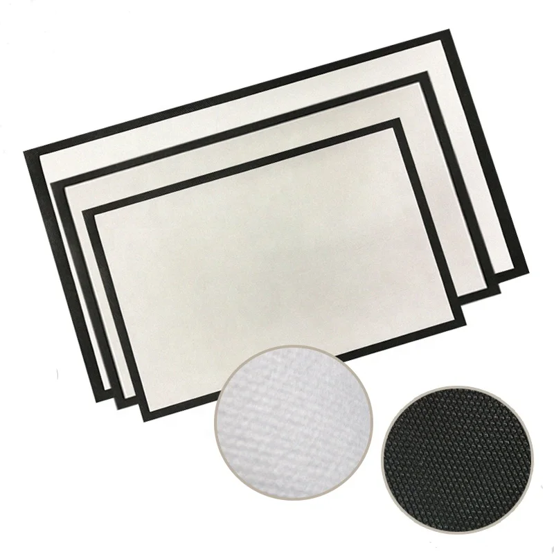 Dye Sublimation Blank Polyester Fabric Nitrile Rubber Backing Door Mat Blanks 18 x 30