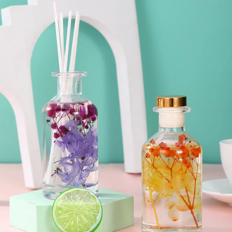 180ml Empty New Round Shape Glass Perfume Aroma Oil Perfume Bottles With Sticks