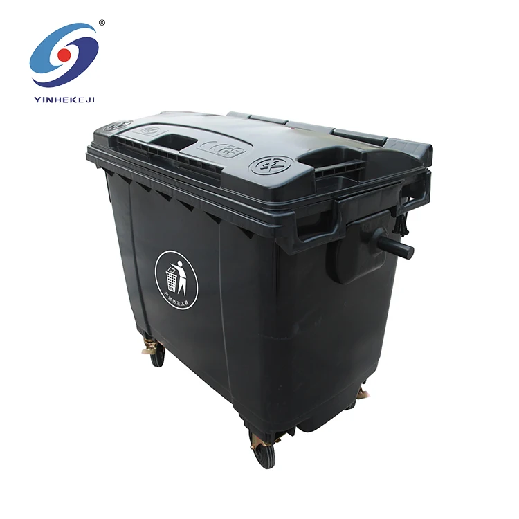 Customization Logo Trash Can Outdoor Plastic 660 Liter Garbage Bin