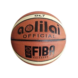 Basquetebol wholesale Size6 Aolilai GL7 PU leather custom basketball ball for girl indoor training match basketball