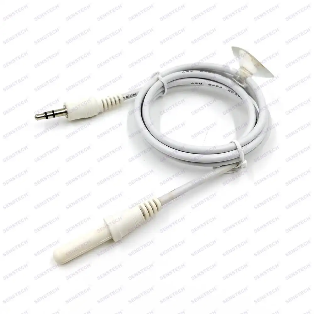 Plastic Shell Temperature Probe Thermistor NTC 10K Temperature Sensor with Mono Stereo Plug Connector