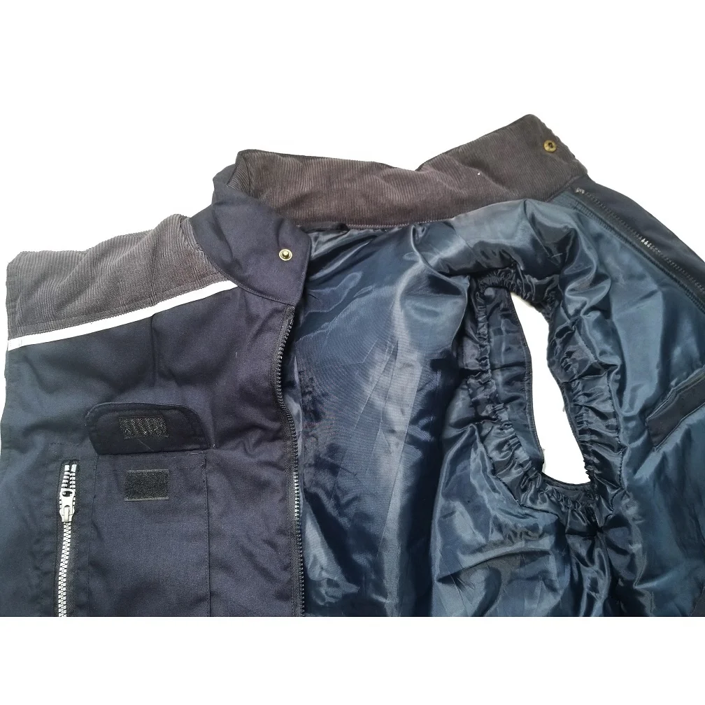 Reflective tape padded quilted working vest HI VIS Trucker body warm waistcoat Outdoor High visible Hunting Fishing
