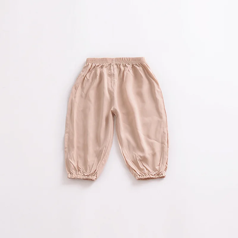 
Wholesale Children pants thin summer air conditioning pants boys girls blue pants baby casual trousers 