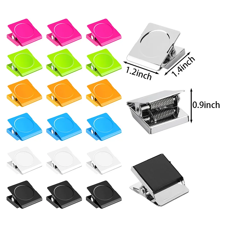 Colorful Magnetic Clips Magnetic Metal Chip Clips Fridge Magnets Refrigerator Whiteboard Locker Magnets Heavy Duty Clip