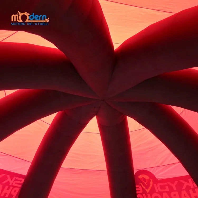 Customized 8 Legs Red Color Inflatable Spider Dome Tent for Exhibition