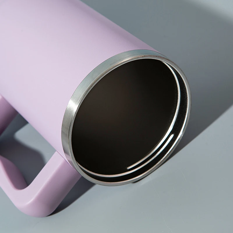 new design  hot sale double wall stainless steel vacuum insulated 40 OZ tumbler  outdoor travel mug with handle