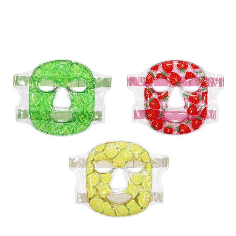 Beauty Hot Cold Therapy Heated Cooling Reusable Gel Beads Ice Compress Eye Mask With Soft Plush Backing Cold Hot Gel Face Mask