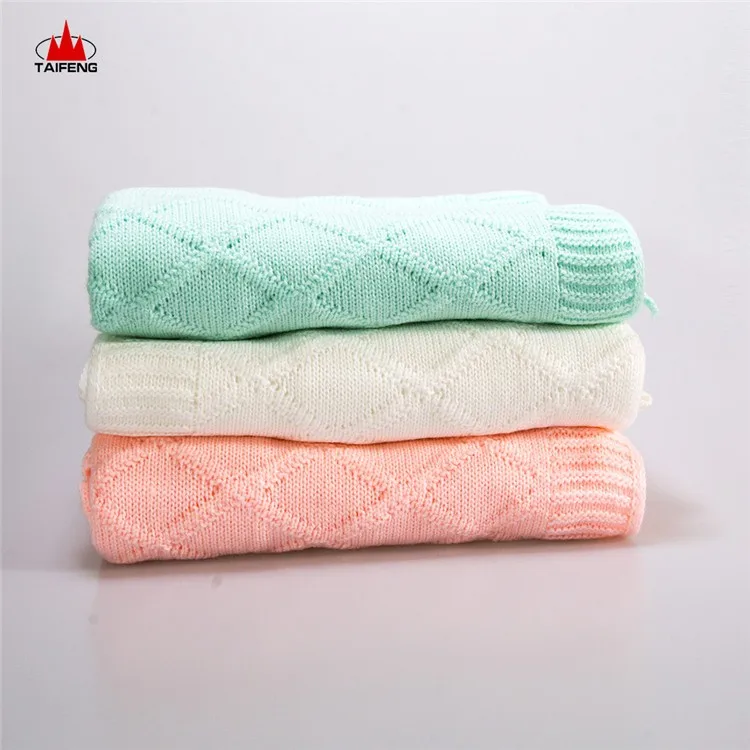 modern style thermal baby knitted  blanket