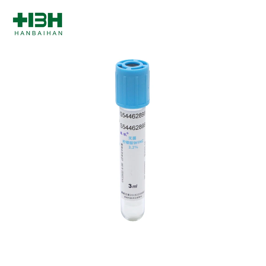 CE Approved Vacuum Blood Collection Tube Sodium Citrate PT Tube