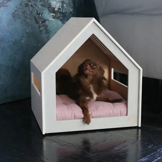 Hot Sale New Design Bicolor Pet House Modern Pet Bed Furniture Indoor Dog House Dog Kennel Dog Crate