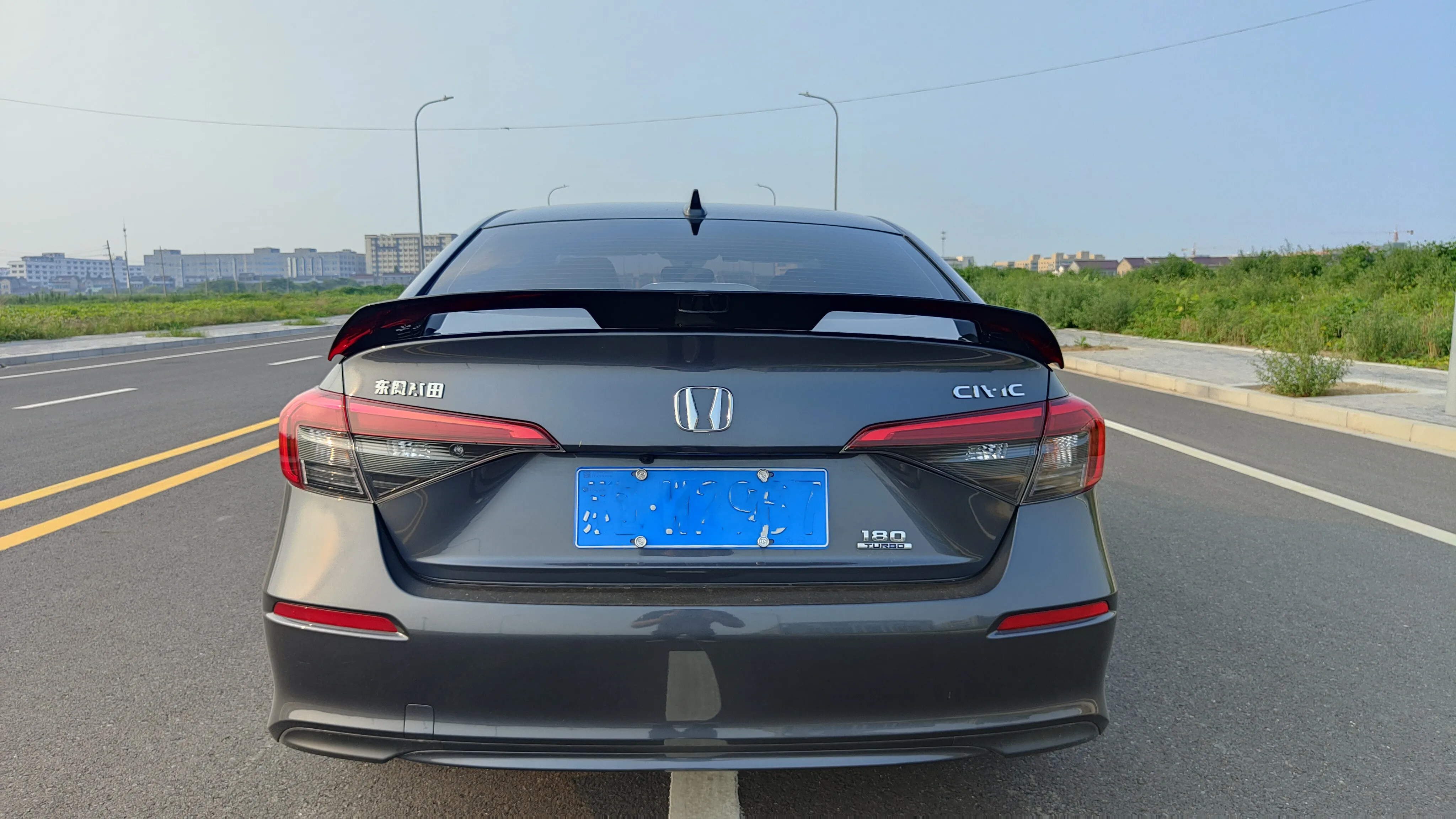 Manufacture ABS Customized Color New Rear Spoiler GT Style For Honda Civic 11th Gen 4-Sections Car Rear Spoiler 2021 2022