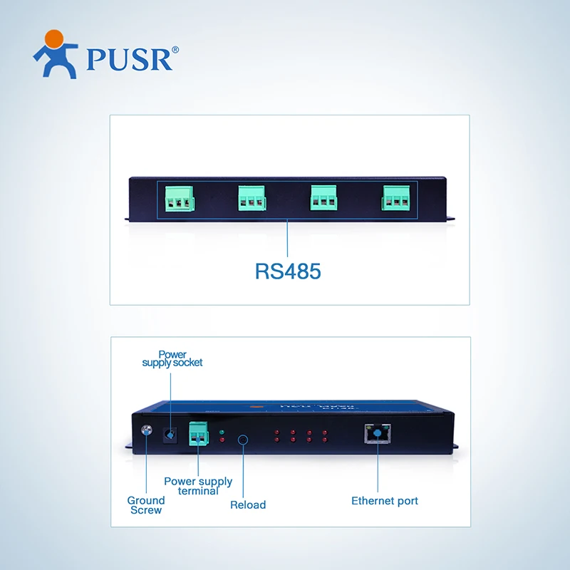 USR-N540 H7-4 Version Serial Ethernet Server TCP IP to RS485 Converter with Four Ports HTTPD Client Supported
