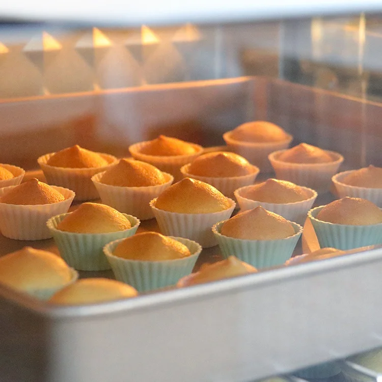 Silicone Baking Pastry Dessert Muffin Wrappers Mold Chocolate Mold Mini Silicone Cupcake Liners OEM ODM Food Grade 12 Pack