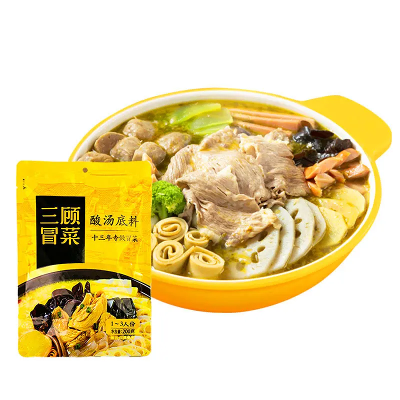Sichuan Featured Food Malatang sour base chinese food seasoning sour sauce condiment customization