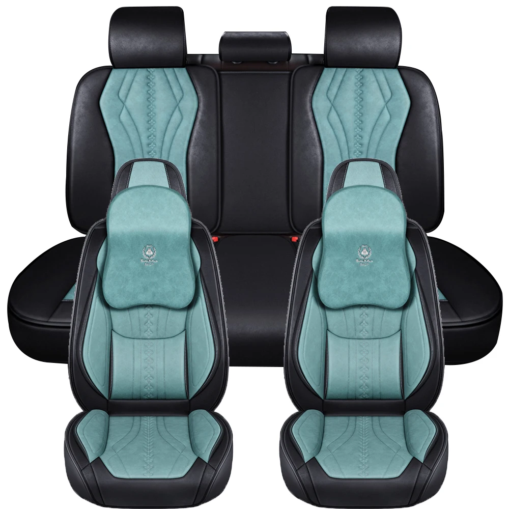 Leather Technology cloth Car Seat covers For Skoda Fabia Kia Rio Soul Sportage Opel Astra H Toyota Aygo BMW G20 F40 Mazda 6 GH