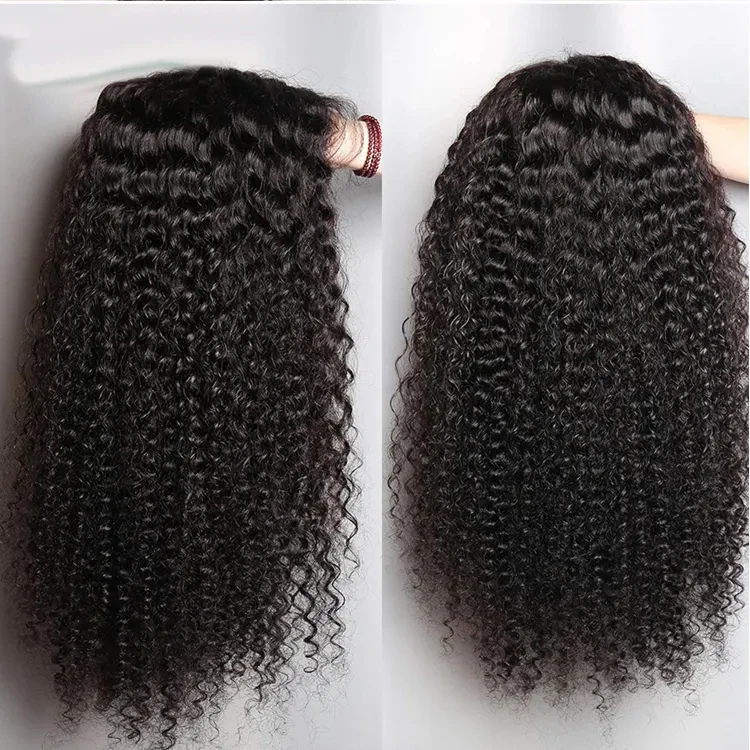 Wholesale Raw India Deep Wave Nature Transparent Hd Full Lace Frontal Wig Virgin Brazilian Preplucked Lace Front Human Hair Wigs