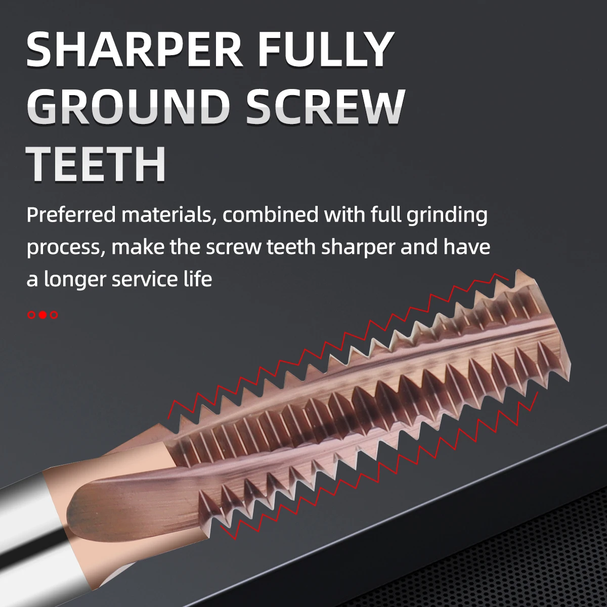 thread mill Coated Solid Carbide Single tooth/Three-tooth/Full Tooth Nano Coated CNC Cutting Tool M3 M4 M5 M6 M8 Tap Aluminum