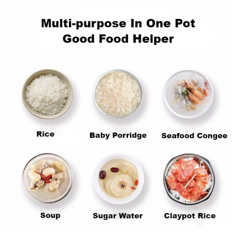 Digital Electric Rice Cooker Mini Multi Stainless Steel Non-stick Slow Smart House Use Portable Drum