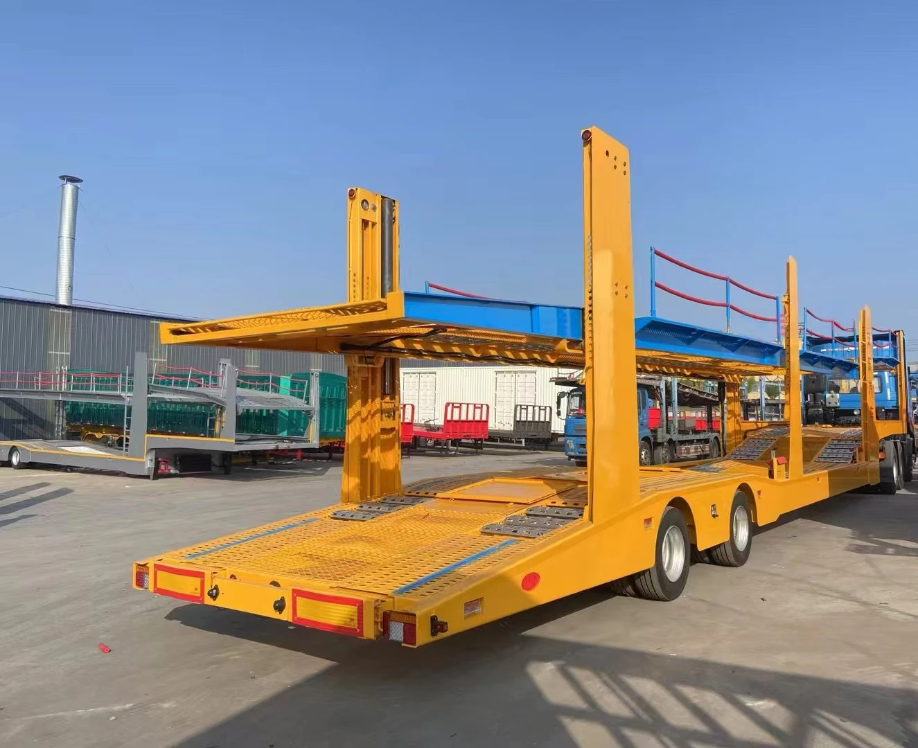 Good quality transport passenger and cargo car flatbed car transport