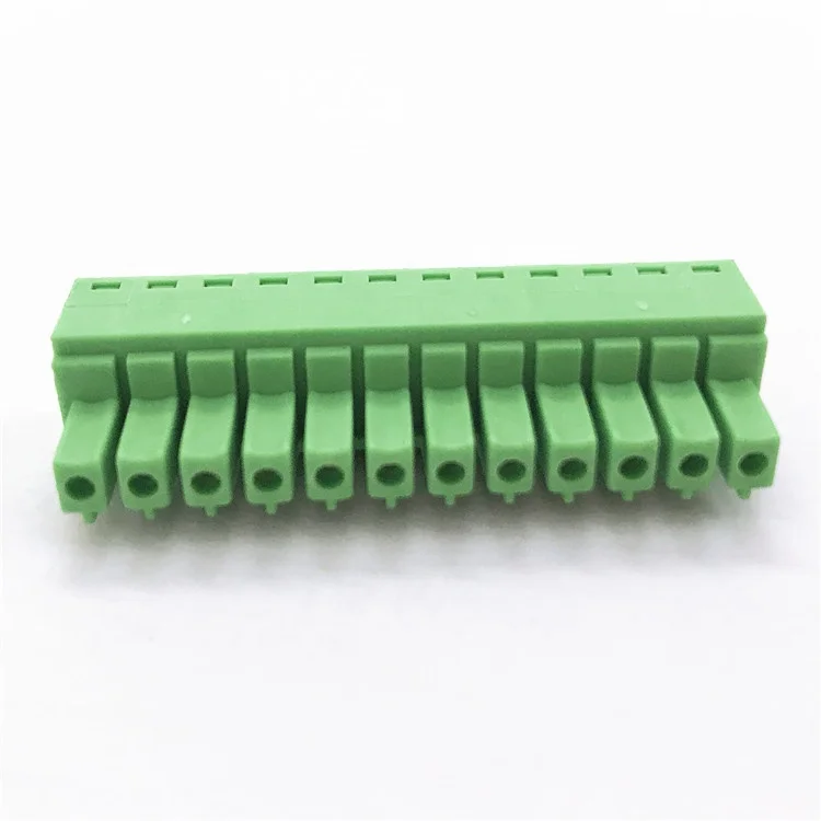 Зеленая Подключаемая Клеммная колодка (2erjk-3. 81) 3,81 мм Шаг 14 контактов мама