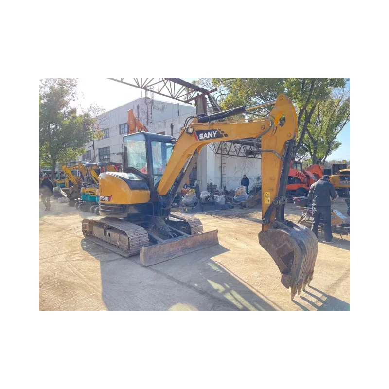 SANY бренд SY50U 90% новая машина, сделано в Китае, мини-экскаватор на 5 тонн