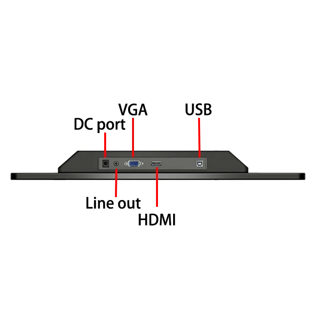 Manufacturer directly supply 23.6 inches 1920*1080 FHD  LCD IP65  PCAP touch screen industrial Display