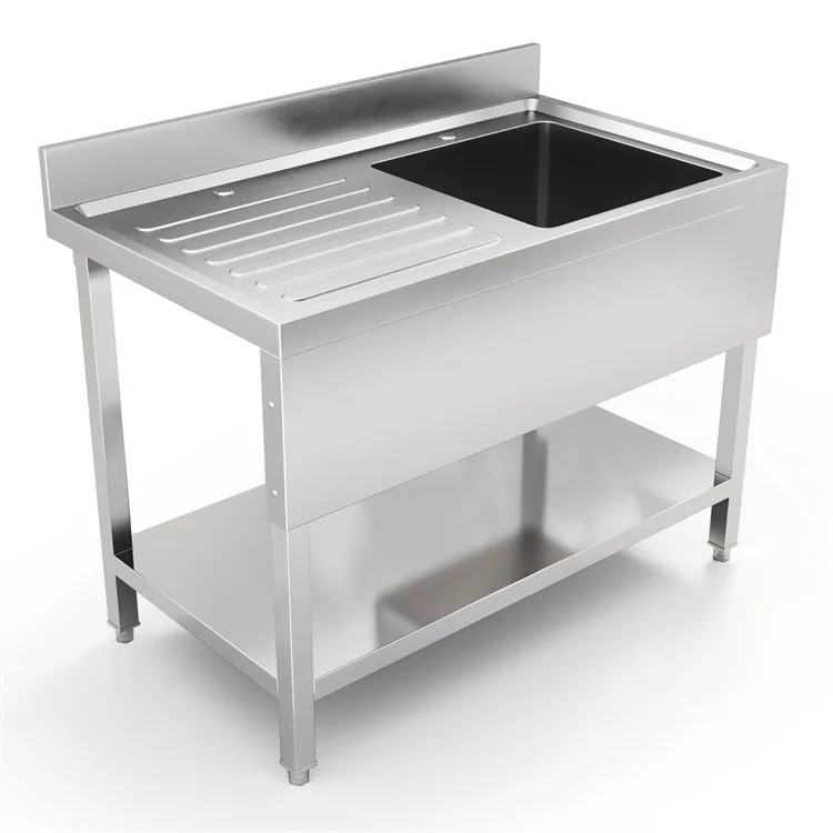 Professional Durable commercial portable stainless steel double bowl kitchen sink