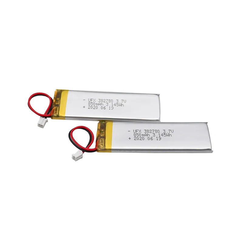 Sodium Ion Battery Manufacturers In China UFX 382780 850mAh 3.7V Li ion Rechargeable Battery