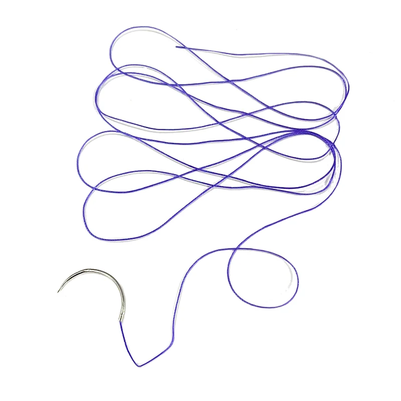 manufacture sutures polyglycolic pga catgut suture nonabsorbable elastic braided surgical suture