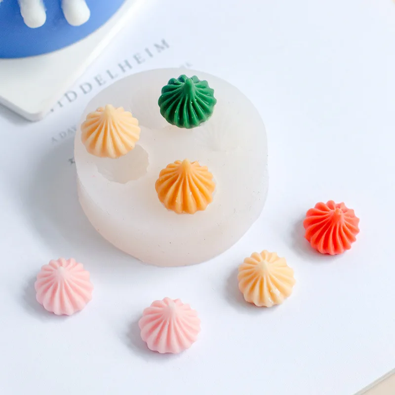NEW arrived DIY Pastry Mini Dessert 4 Cavity Cake Decoration Small Fondant Candy Candle Silicone Mold for baking