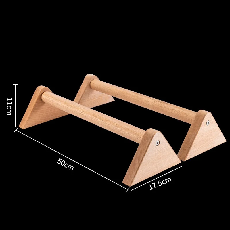 Dip stands Russian push-up stand beech wood street fitness solid wood outdoor handstand Home workout wooden parallettes Bars