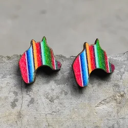 Женские винтажные серьги-гвоздики С КАКТУСОМ и