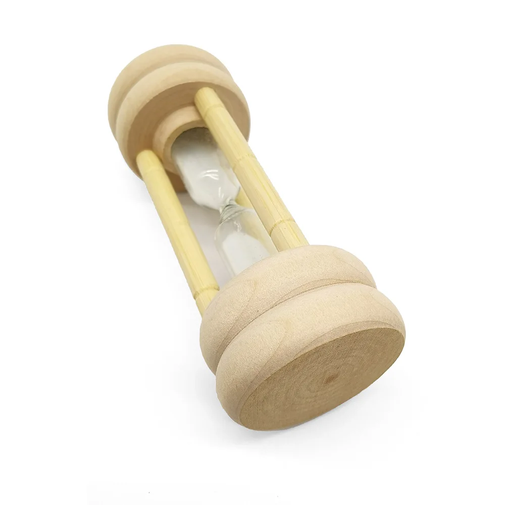 Wholesale Small Clock Sand Timer Unique Novelty Decorative Bamboo Hourglass