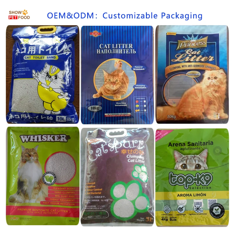Best Bentonite Clay Cat Litter Sand Deodorizer Strong Clumping Dust Free Best Cat Litter For Odor Control 20kg 5kg 15kg 5l