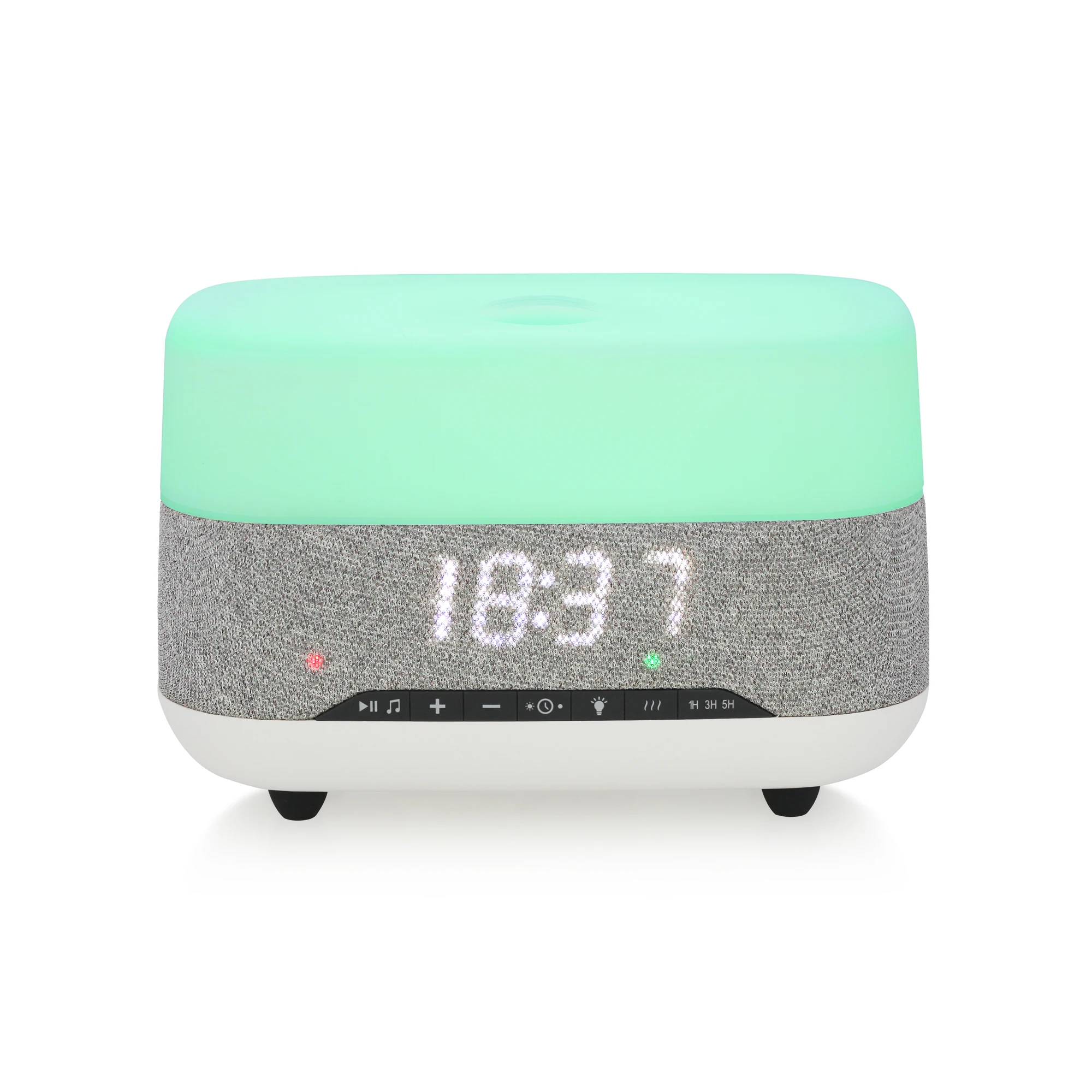 Diffuser Machine Alarm Clock Wifi Aroma Time Week Temperature Weather Displayed Led Colour Changing Aroma Diffuser with Music