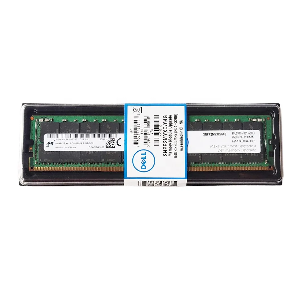 Серверная Память DELL AA799110 SNPP2MYXC/64G 64GB 2Rx4 PC4-3200 DDR4 ECC